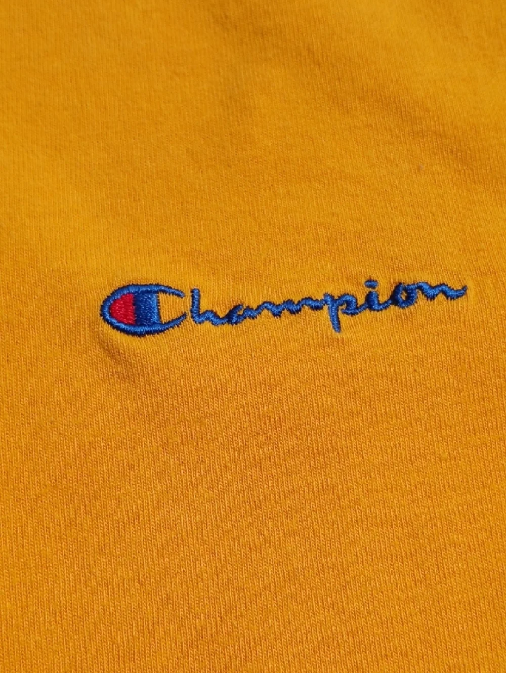 Champion Short Sleeve Crewneck T-Shirt in Yellow - Picture 3 of 4